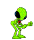 dancing alien